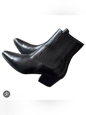 SANDRO Cowboy Leather Booties 9.5 US